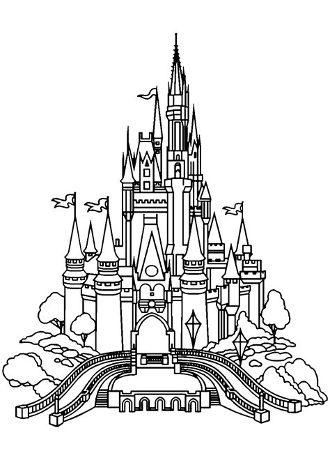 Drawings castle coloring page coloring books coloring pictures color me print color medieval color therapy. Disney - Coloring Pages for Adults