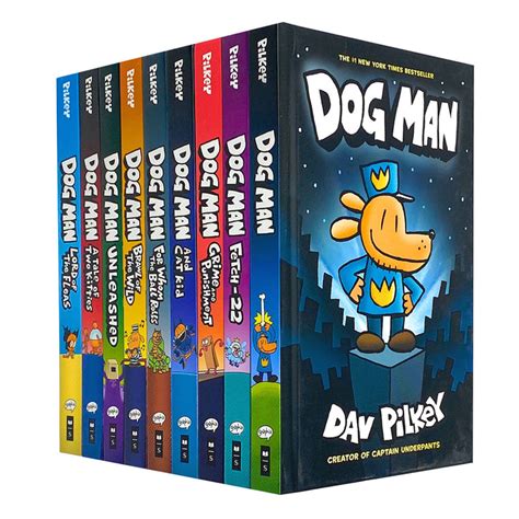 Dav Pilkey 10 Books Collection Set Adventures Of Dog Man Series Inc Wo