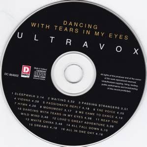 Dancing With Tears In My Eyes CD Best Of Von Ultravox