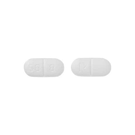 Pill Finder P 58 8 White Capsule Shape