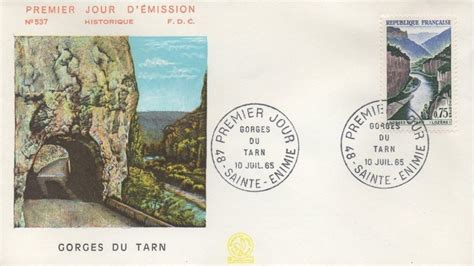 Timbre 1965 Gorges Du Tarn LozÈre Wikitimbres