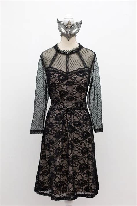 Beautiful Evening Black Lace Midi Dress On Mannequin Stock Image Image Of Fabric Lace 181067705