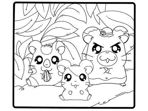 Try to color hamster hamtaro to unexpected colors! Hamsters Coloring Pages - Coloring Home