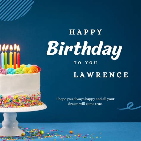 100 Hd Happy Birthday Lawrence Cake Images And Shayari