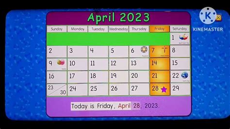 Starfall The April 10 2023 Calender Youtube
