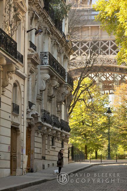 A Sense Of Scale Rue De Luniversite With The Eiffel Tower In The