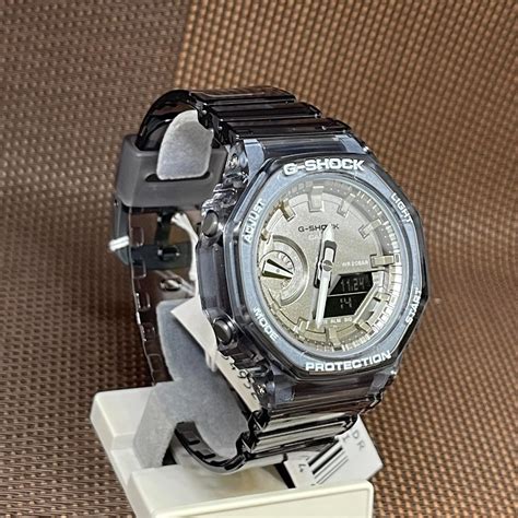 Casio G Shock GMA S2100SK 1A Translucent Grey Analog Digital Octagon