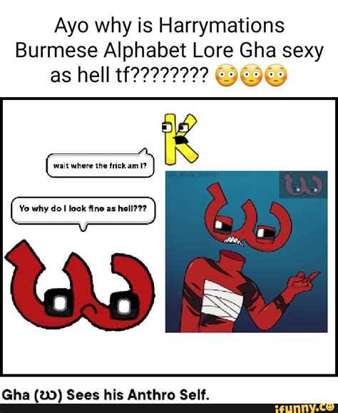 Ayo Why Is Harrymations Burmese Alphabet Lore Gha Sexy As Hell Wait