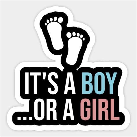 Its A Boy Or A Girl Baby Loading Sticker Teepublic