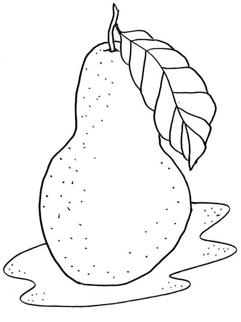 Download 303+ Pear For Kids Fruits Printables Coloring Pages PNG PDF File