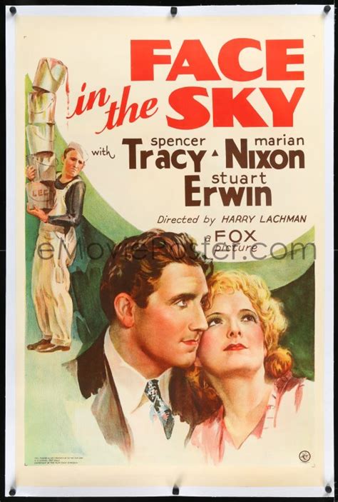1h1060 Face In The Sky Linen 1sh 1933 Art Of Spencer