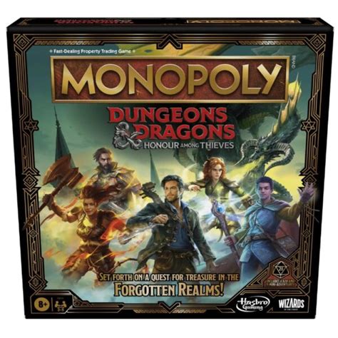 Monopoly Dungeons And Dragons Honor Among Thieves Movie Games World