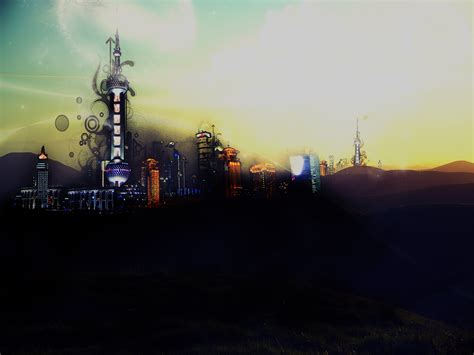 Abstract Cityscape Wallpaper By Rage Angel On Deviantart