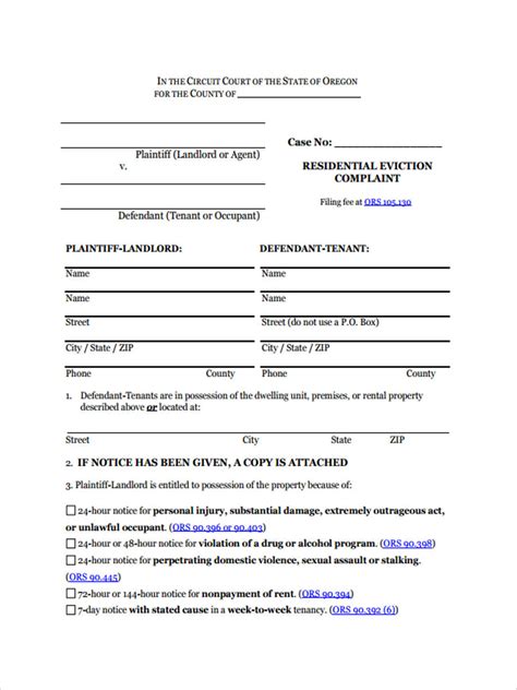 Free 6 Resident Complaint Forms In Pdf Ms Word