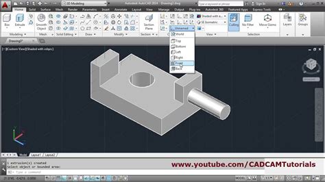 Autocad 3d Tutorial For Beginners 1 Of 3 Youtube