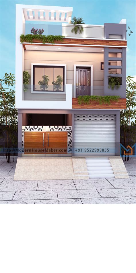 20x60 Elevation Design Indore 2060 House Plan India