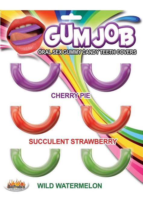 gum job oral sex gummy candy teeth covers assorted flavors playthings