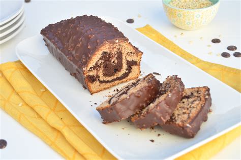 Recette cake marbré glaçage chocolat