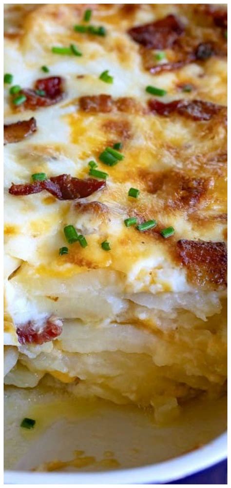 These potatoes were extremely delicious and extremely addicting. Loaded Scalloped Potatoes | Scalloped potato recipes ...