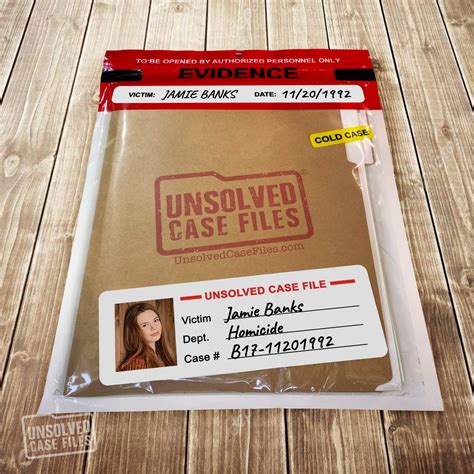 Mua Unsolved Case Files Banks Jamie Cold Case Murder Mystery Game