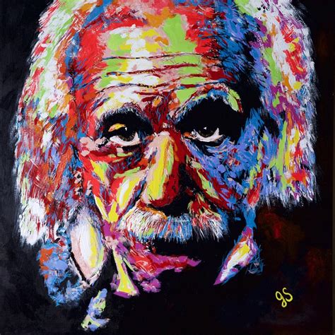 Albert Einstein Painting By Joyce Sherwin