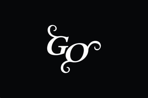 Monogram Go Logo V2 Graphic By Greenlines Studios · Creative Fabrica