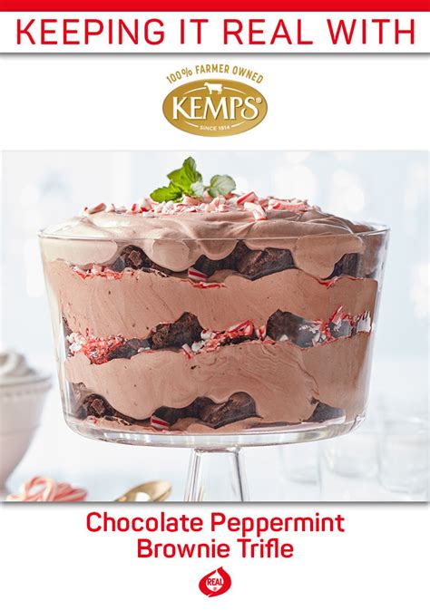 Chocolate Peppermint Trifle Layers Of Pudding Brownies And Candy Canes Artofit