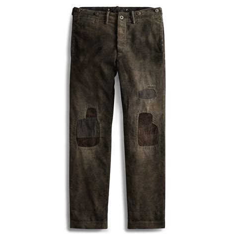 Patched Corduroy Trousers Corduroy Pants Pants Mens Outfits
