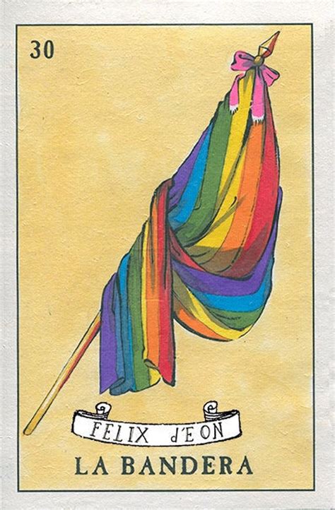 La Bandera Queer Felix Deon Lgbtq Mexican Loteria Etsy