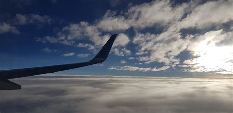 Free Images Wing Plane Sky Clouds Horizon Air Travel Cloud