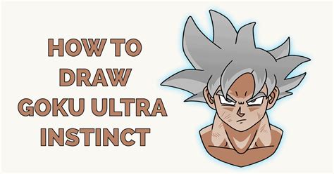 How To Draw Goku Ultra Instinct Really Easy Drawing Tutorial Goku