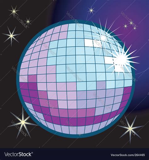 Disco Ball Illustration Royalty Free Vector Image