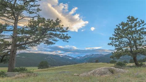 Peaks In The Distance At Rocky Mountains National Park Colorado Image