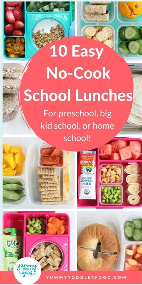 Discover simple recipes to please picky eaters. 10 Easy No-Cook School Lunch Ideas (Picky Eater Approved ...