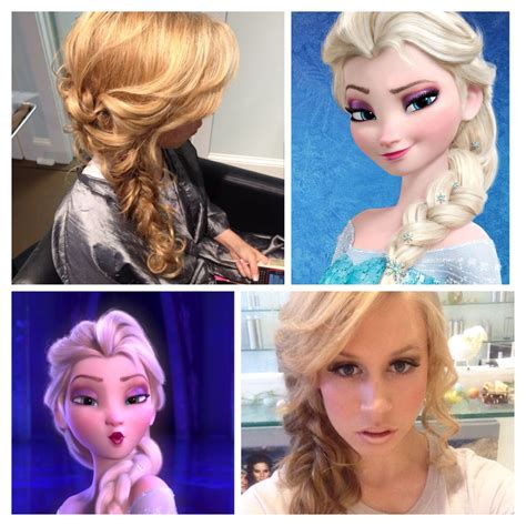 Elsa Elegant Princess Hair Braid From Disney Movie Frozen Princess Braid Disney Princess