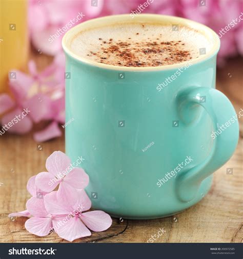 Good Morning Message Concept Pastel Mint Stock Photo 200972585