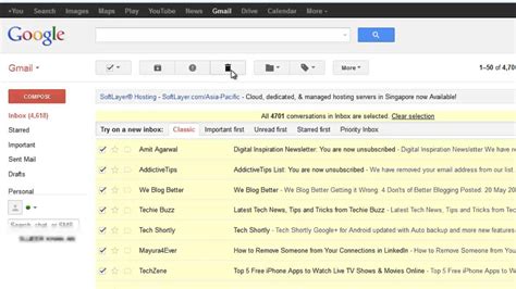 How To Delete All Emails From Gmail Inbox Youtube