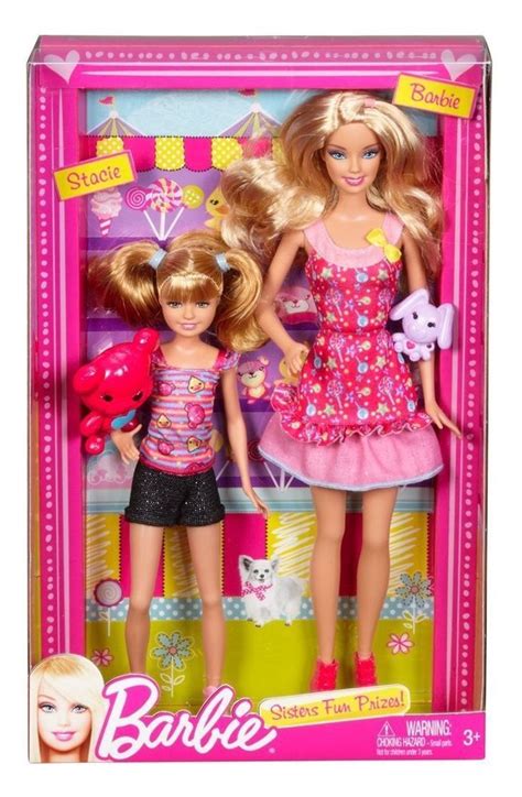 Barbie Sisters Fun Prizes Barbie And Stacie Doll 2 Pack X9068 Coisas De Barbie Bonecas