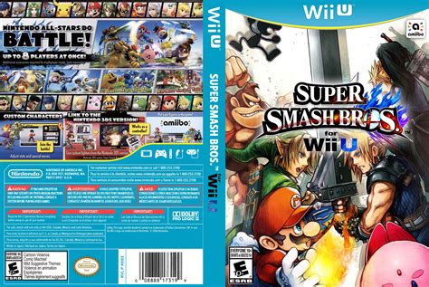 Viewing Full Size Super Smash Bros For Wii U Box Cover