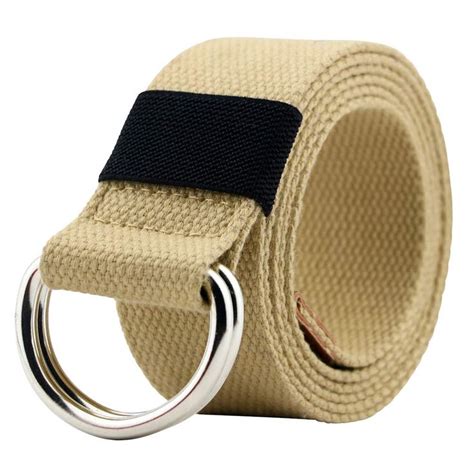 Macoking Canvas Belt Web Belt For Menwomen With Metal Double D Ring