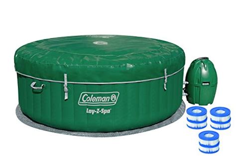 Coleman Lay Z Spa Inflatable Hot Tub With Six Filter Cartridges 54131e Bw 3 X 58323 Bw Ez Hot