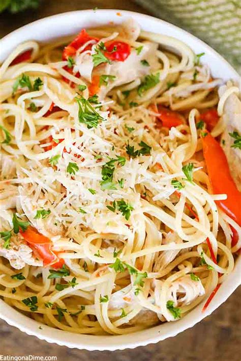 The Top 30 Ideas About Crock Pot Chicken Spaghetti Recipes Best Round