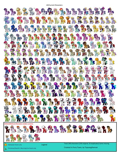 Pony Town All Characters By Topsangtheman On Deviantart