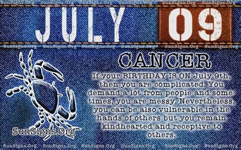 July 9 Zodiac Horoscope Birthday Personality Sunsignsorg