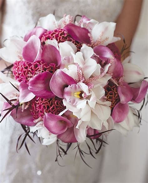 Orchid Wedding Bouquet And Flowers