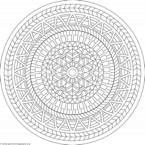 Advanced Mandala Coloring Pages Page 45