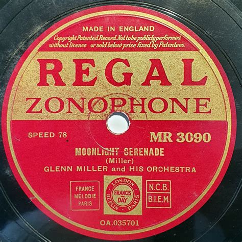 Glenn Miller And His Orchestra Moonlight Serenade Sunrise Serenade 1939 Shellac Discogs
