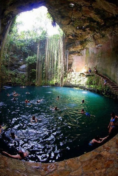 Cave Carved Swimming Pool Most Beautiful Places Dream Vacations