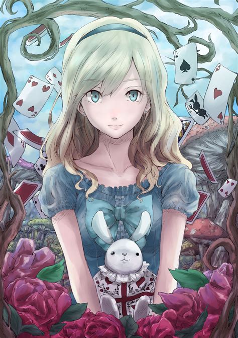 sonstige alice im wunderland rabbit and alice postkarten manga anime kawaii 30x neu papier