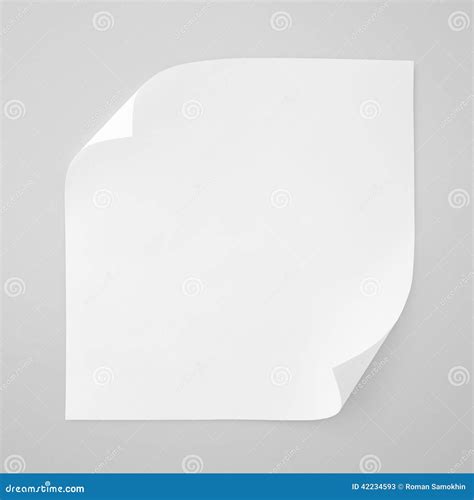 Hoja En Blanco Cuadrada Del Libro Blanco Imagen De Archivo Imagen De